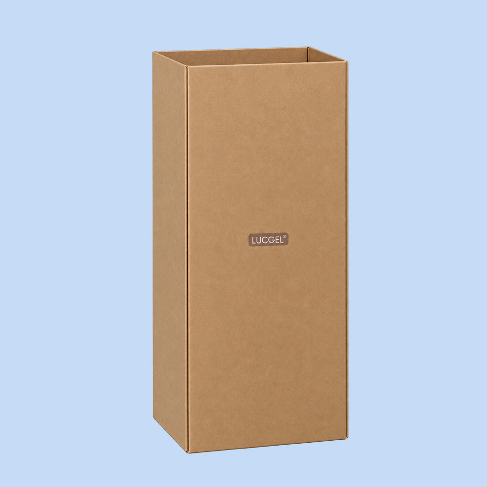 Fondo Cestino Raccolta Differenziata in Carta Automontante Avana 38x38 H 77 cm 2 pezzi