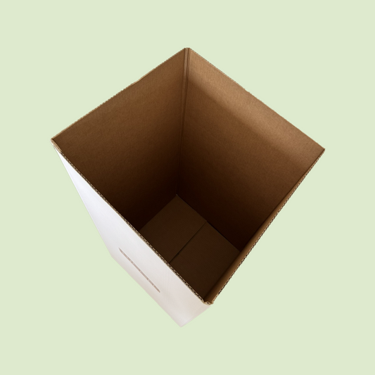 Fondo Cestino Raccolta Differenziata in Carta Automontante Bianco 38x38 H 77 cm 2 pezzi
