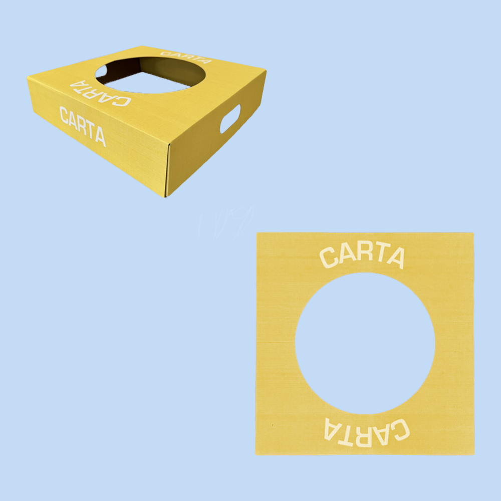Coperchio Giallo in Carta per Cestino Raccolta Differenziata Carta 38x38 cm 2 pezzi