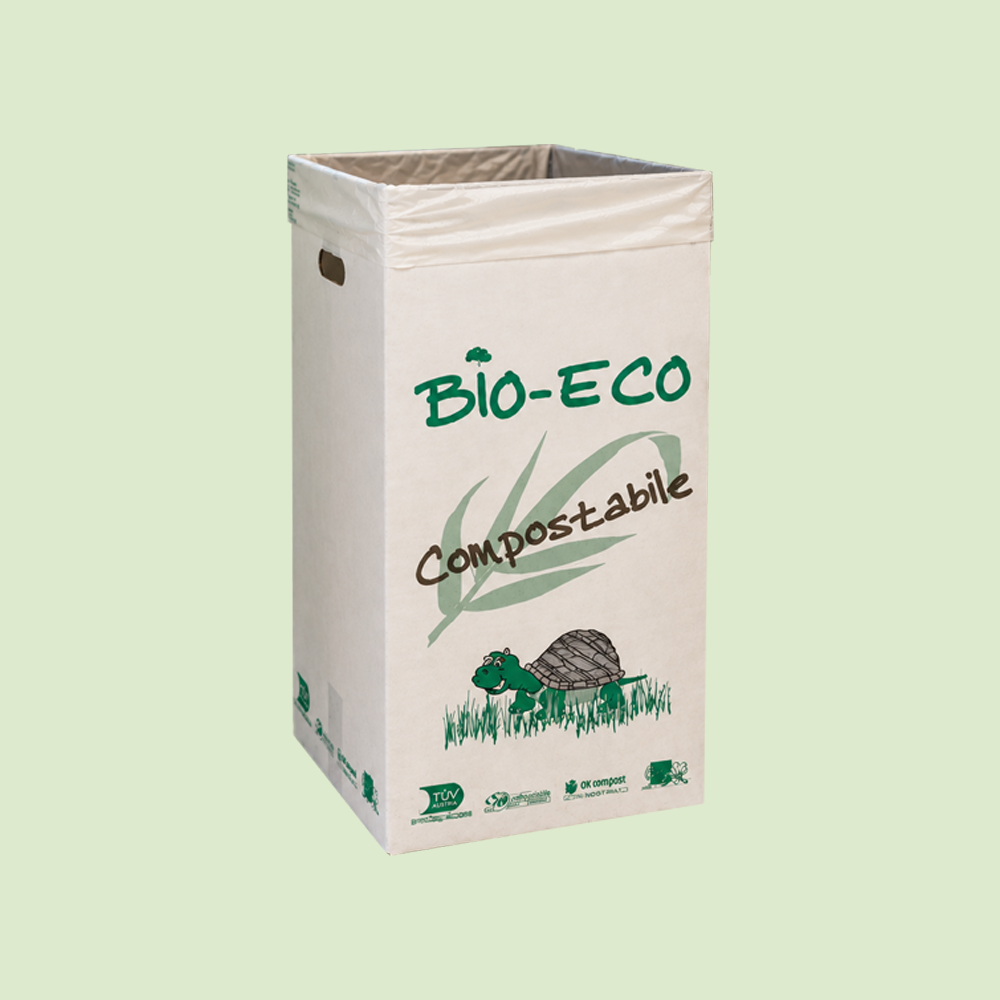 Scatola in Cartone Pressato Porta Rifiuti Organico 35x35 H70cm