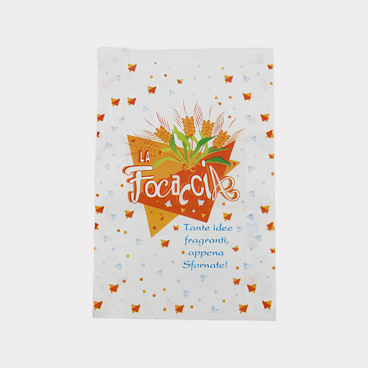 Sacchetto Carta Antigrasso Focaccia con Finestra 22x31 1000 Pz