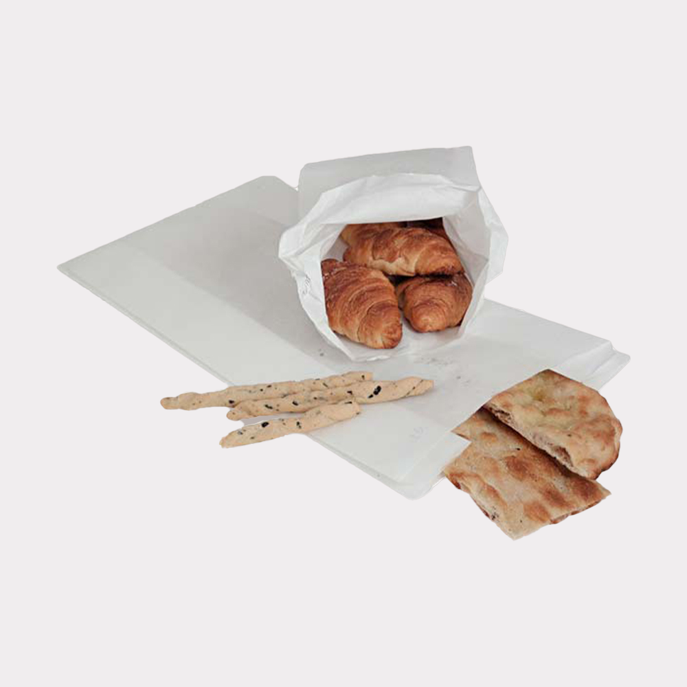 Sacchetto Carta Bianco Kraft 19x40 cm ideali per Alimenti Pizza Pane 10 Kg