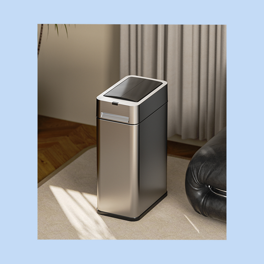 Cestino Pattumiera Automatico con Sensore 20 L in Acciaio Inox e Luce Notturna JAH577