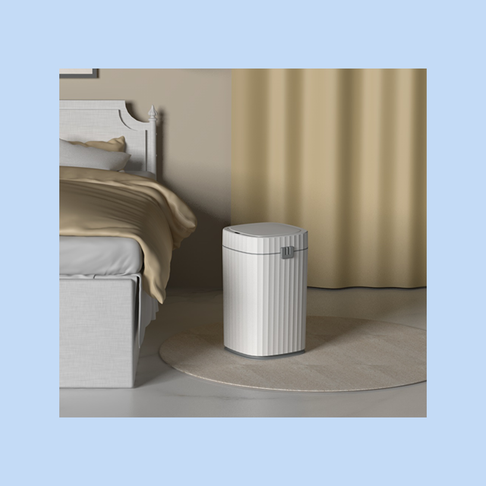 Cestino Pattumiera Automatico con Sensore da 15 Lt Bianco Grigio JAH5912