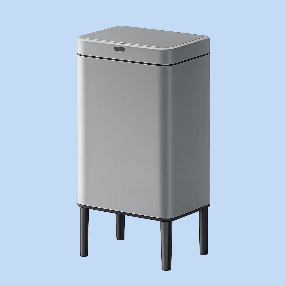 Cestino Pattumiera Automatica con Sensore 20 Litri in Acciaio Inox con Piedini Rialzati JAH6604L