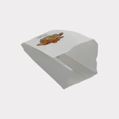 Sacchetto Carta Bianco Antigrasso 12x24 cm grafica Pizza e Dolci 10 Kg