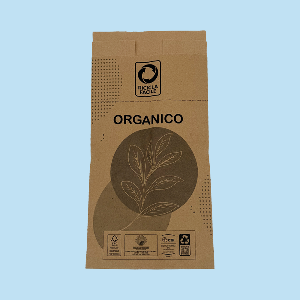 Sacchi Carta per Raccolta Differenziata Umido Organico 8 Lt 150 Pezzi
