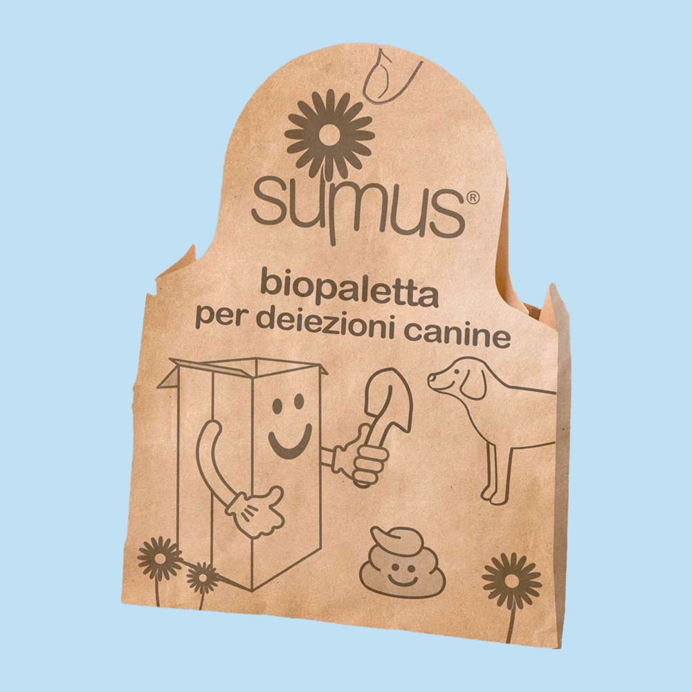 100 Pz Biopaletta Busta per Deiezioni Canine Ideale per Passeggiate con il vostro cane 20x14 cm