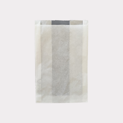 Sacchetti Carta Politenata Bianca per Focaccia con Finestra 22x34 cm 1000 Pz