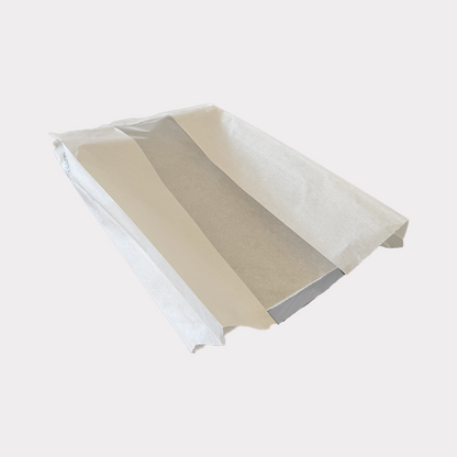 Sacchetti Carta Politenata Bianca per Focaccia con Finestra 22x34 cm 1000 Pz