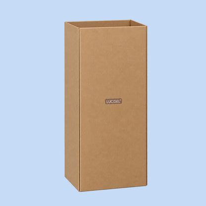 Fondo Cestino Raccolta Differenziata in Carta Automontante Avana 38x38 H 77 cm 2 pezzi