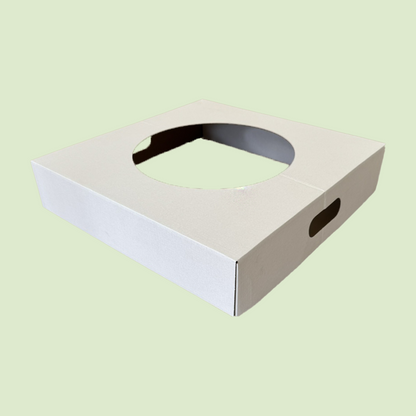 Coperchio Bianco in Carta per Cestino Raccolta Differenziata 38x38 cm 2 pezzi