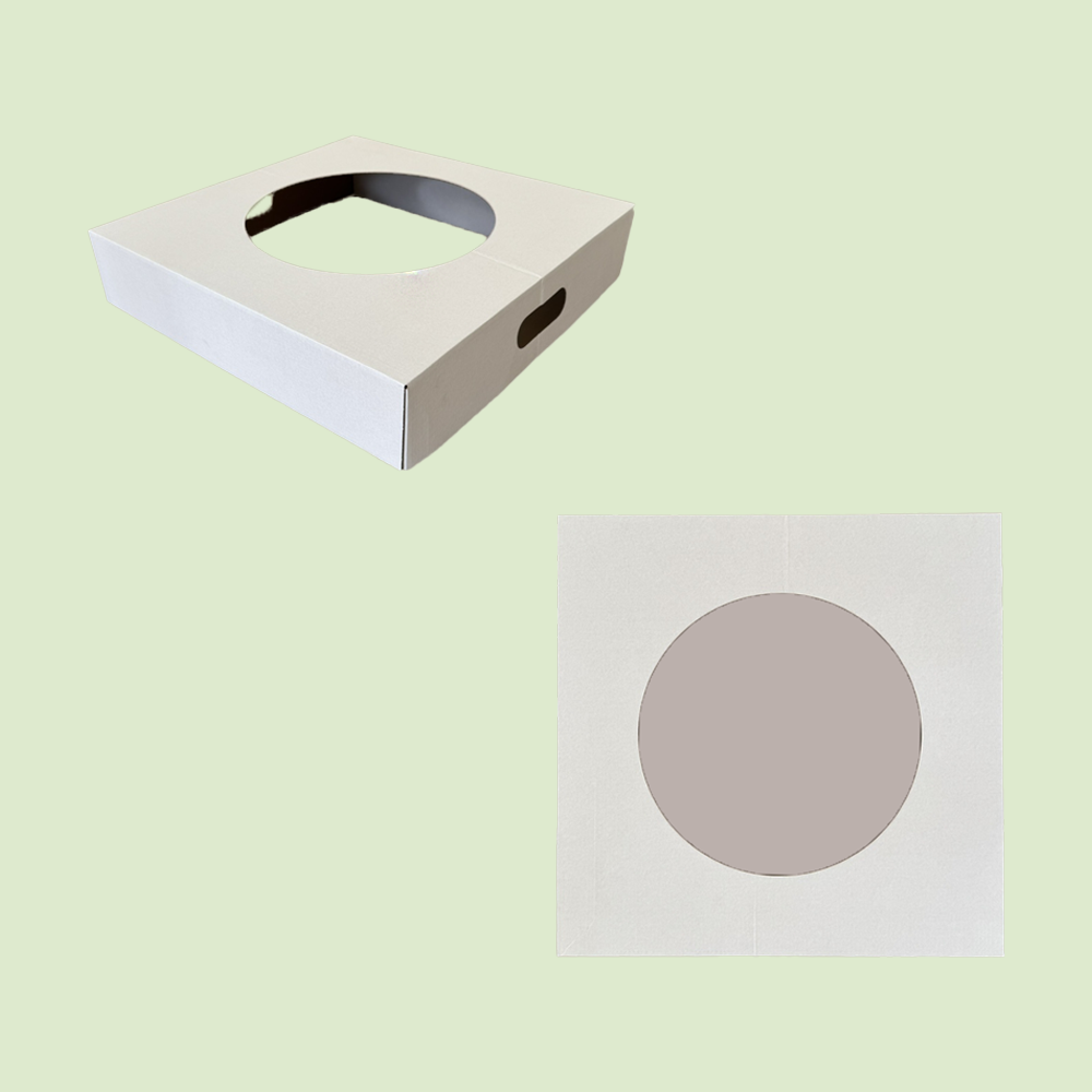 Coperchio Bianco in Carta per Cestino Raccolta Differenziata 38x38 cm 2 pezzi