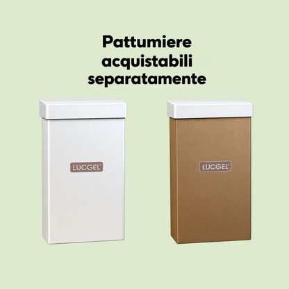 Coperchio Bianco in Carta per Cestino Raccolta Differenziata 38x38 cm 2 pezzi