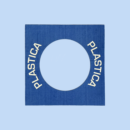 Coperchio Blu in Carta per Cestino Raccolta Differenziata Plastica 38x38 cm 2 pezzi