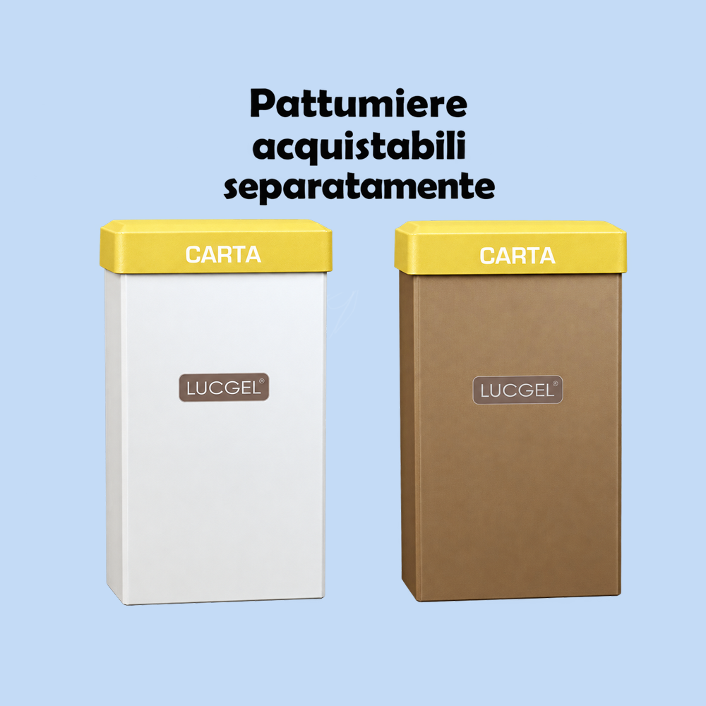 Coperchio Giallo in Carta per Cestino Raccolta Differenziata Carta 38x38 cm 2 pezzi