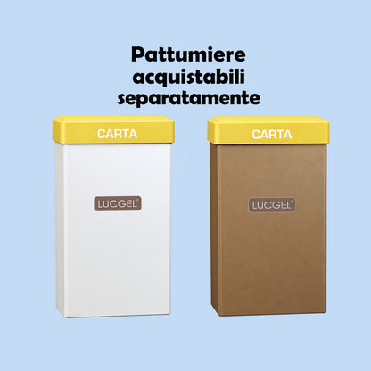 Coperchio Giallo in Carta per Cestino Raccolta Differenziata Carta 38x38 cm 2 pezzi