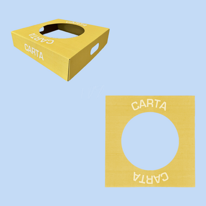 Coperchio Giallo in Carta per Cestino Raccolta Differenziata Carta 38x38 cm 2 pezzi