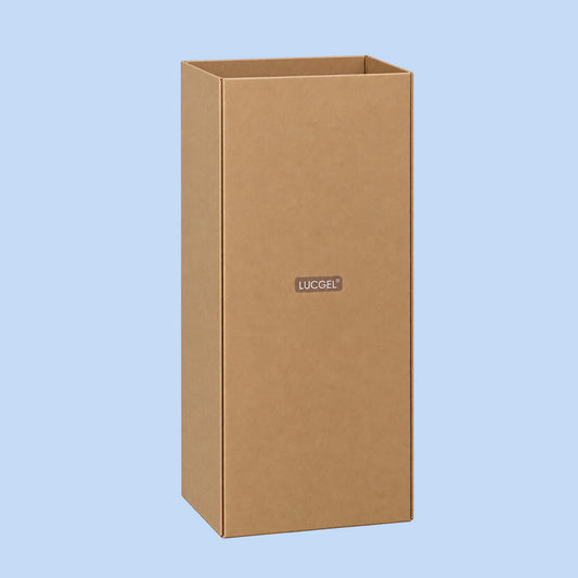 Cestini con Coperchio per Raccolta Differenziata Fondo Avana 110 Litri 38x38H77 cm 3 pezzi