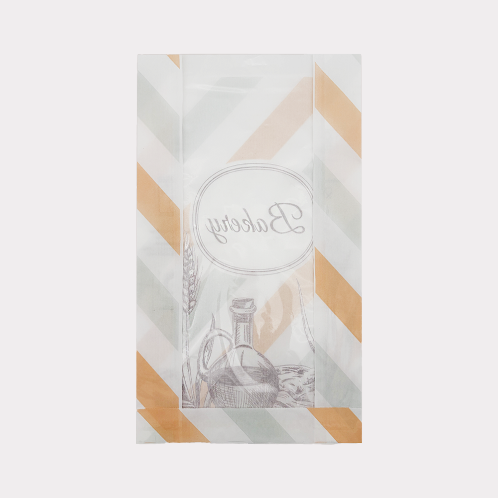 Sacchetto Carta Antigrasso Bianco con Finestra per Prodotti da Forno 21x31 cm 1000 pezzi