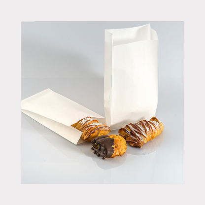 Sacchetto Carta Bianco Kraft 17x35 cm ideali per Alimenti Pizza Pane 10 Kg