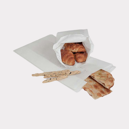 Sacchetto Carta Bianco Kraft 17x35 cm ideali per Alimenti Pizza Pane 10 Kg