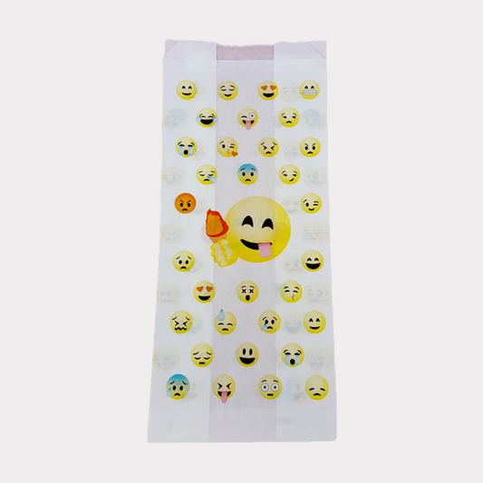 Sacchetto Carta Politenato Antigrasso grafica Gelato Emoticon Emoji 17+10x40cm 500 pezzi
