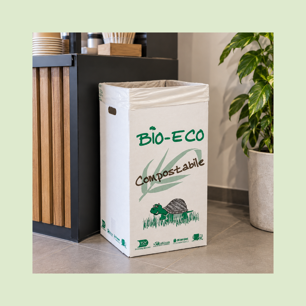 Scatola in Cartone Pressato Porta Rifiuti Organico 35x35 H70cm