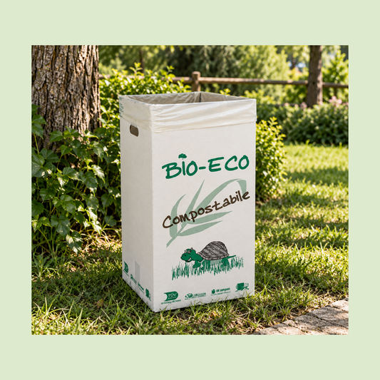 Scatola in Cartone Pressato Porta Rifiuti Organico 35x35 H70cm