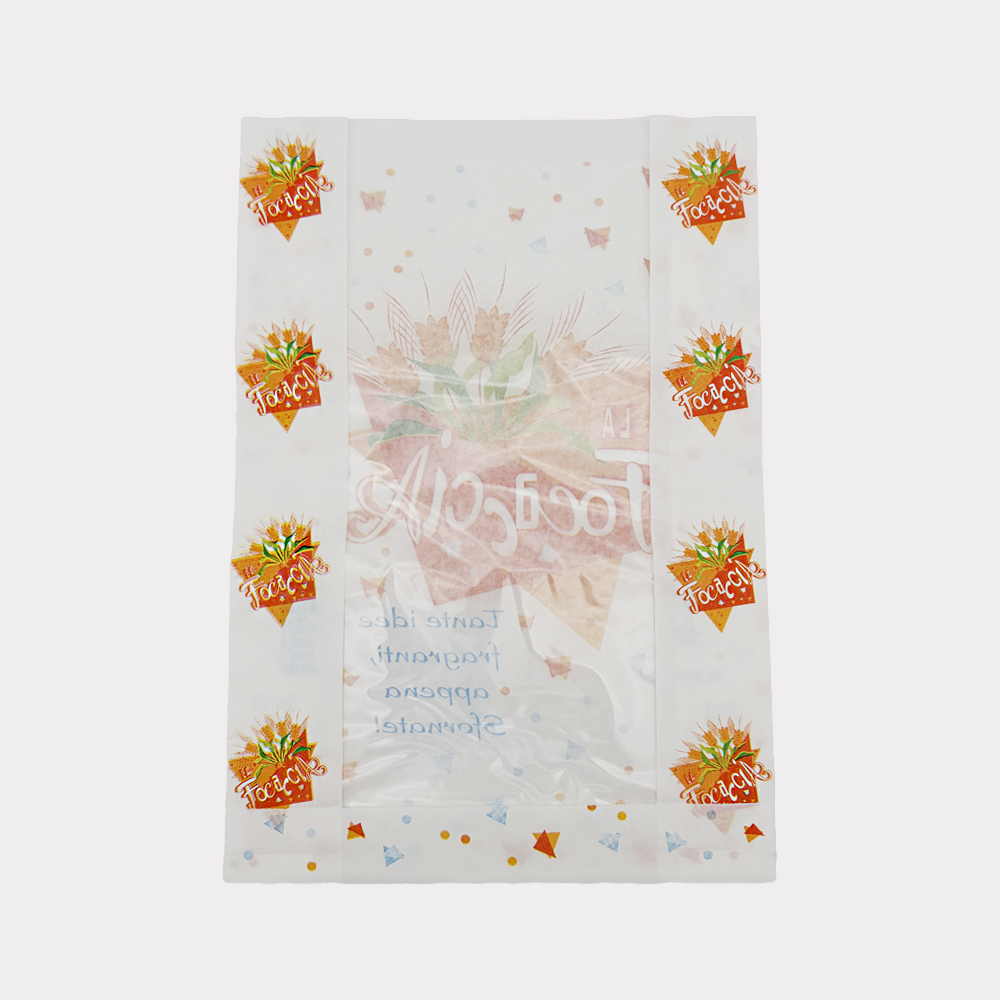 Sacchetto Carta Antigrasso Focaccia con Finestra 22x31 1000 Pz