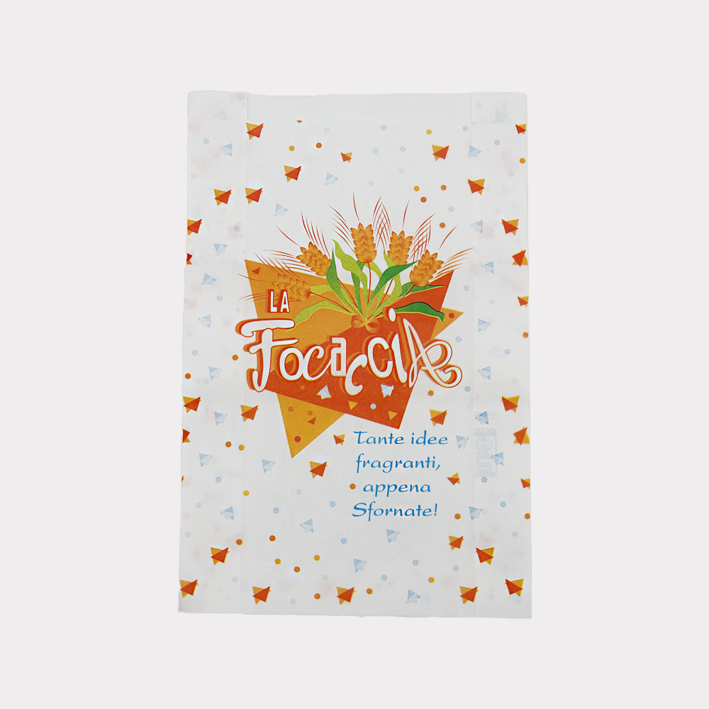 Sacchetto Carta Antigrasso Focaccia con Finestra 22x31 1000 Pz
