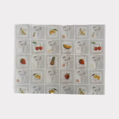 Sacchetto Carta Politenato per Gelateria SILVER 14+10x34 500 Pz