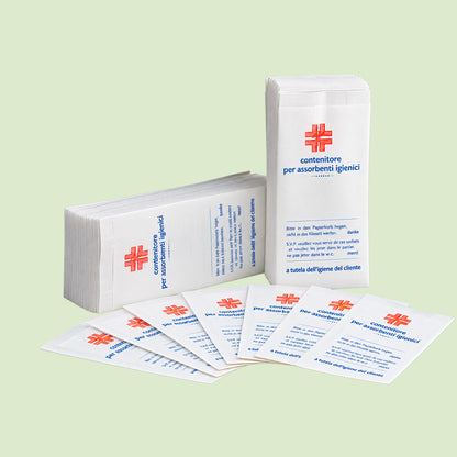 Sacchetto per Assorbenti Igenici in Carta Politenata 100 Pz