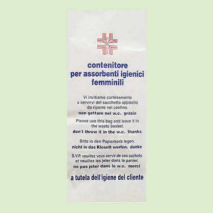 Sacchetto per Assorbenti Igenici in Carta Politenata 100 Pz
