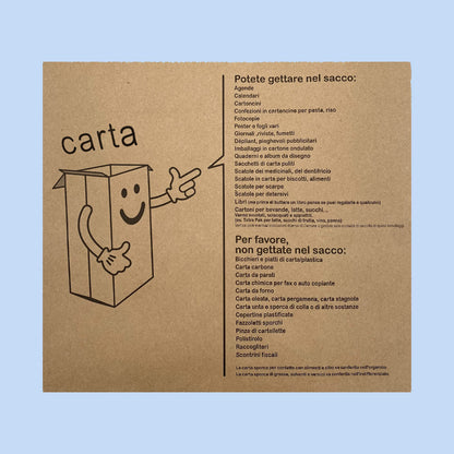 Sacchi SUMUS per Raccolta Differenziata CARTA Autoreggente e Autoformante 35 Lt  100 Pezzi