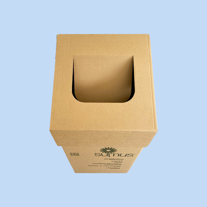 Cartonbox SUMUS per Raccolta Differenziata a Base Quadrata (Fusto e Coperchio) 90 Lt 2 Pz