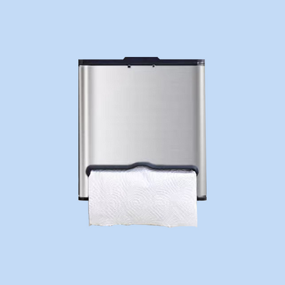 Cestino Pattumiera da Incasso in Acciaio Inox con Secchio Interno e Porta Carta 4 Lt Argento JAH542