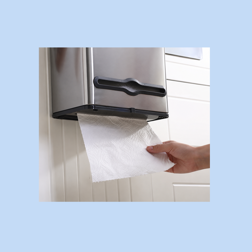 Cestino Pattumiera da Incasso in Acciaio Inox con Secchio Interno e Porta Carta 4 Lt Argento JAH542
