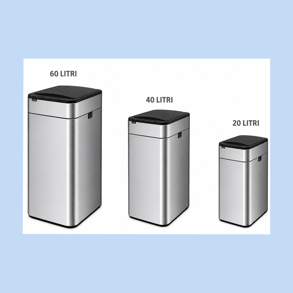 Cestino Pattumiera a Scomparsa 60 Lt in Acciaio Inox JAH5535-60L