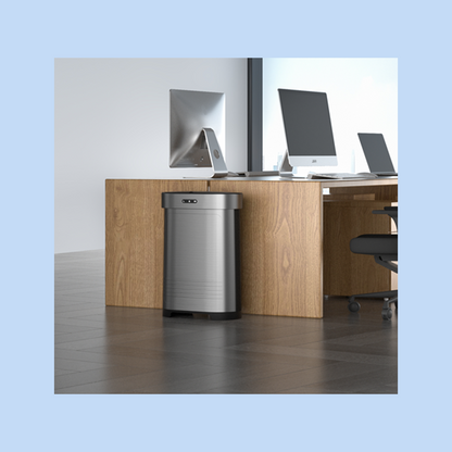 Cestino Pattumiera Automatica con Sensore 60 Lt in Acciaio Inox Titanio Smontabile
