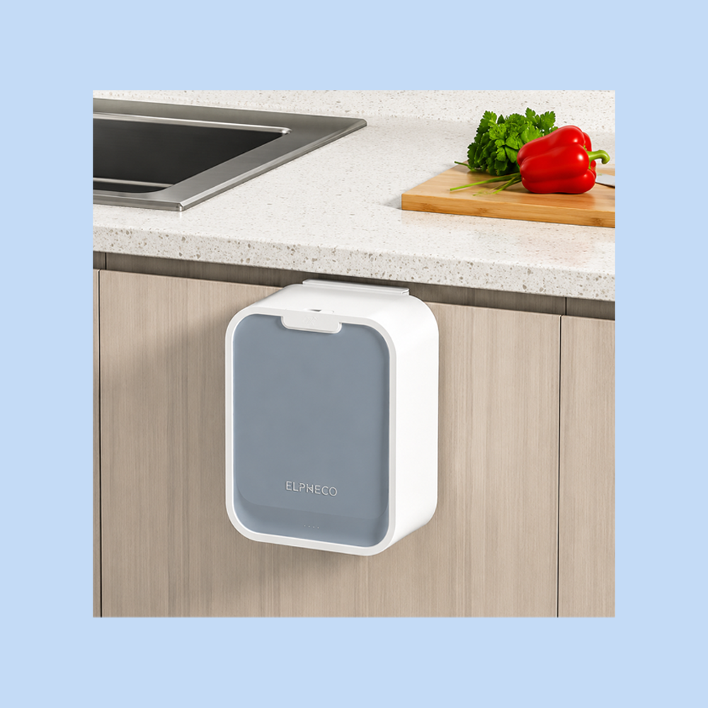 Cestino Pattumiera Automatica con Sensore da Incasso 7 Lt Bianco con Superficie Grigia JAH563