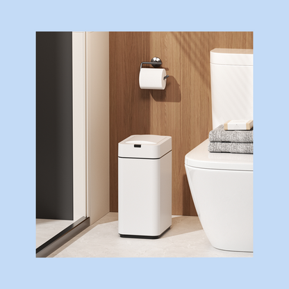 Cestino Pattumiera Automatico con Sensore 9 L in Acciaio Inox Bianco JAH575