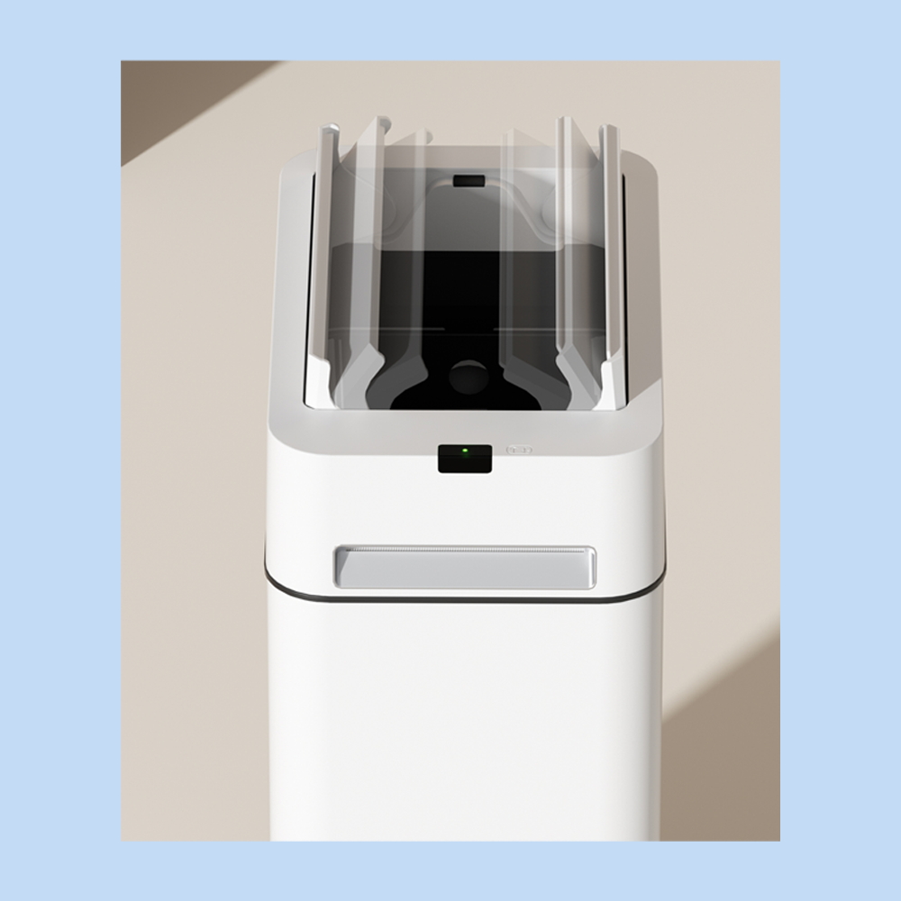 Cestino Pattumiera Automatico con Sensore 9 L in Acciaio Inox Bianco JAH575