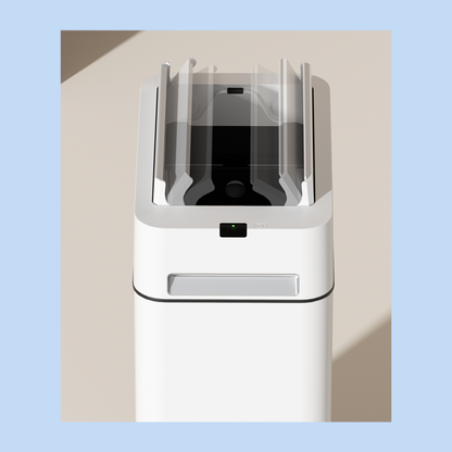 Cestino Pattumiera Automatico con Sensore 9 L in Acciaio Inox Bianco JAH575