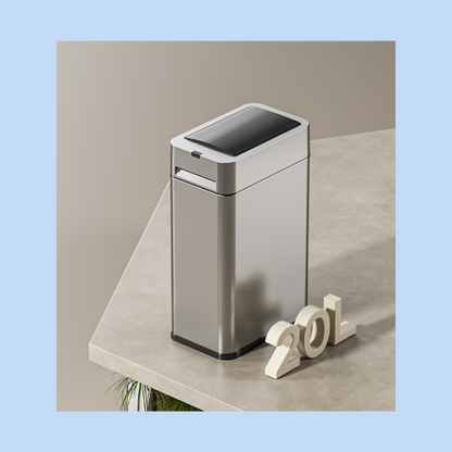 Cestino Pattumiera Automatico con Sensore 20 L in Acciaio Inox e Luce Notturna JAH577