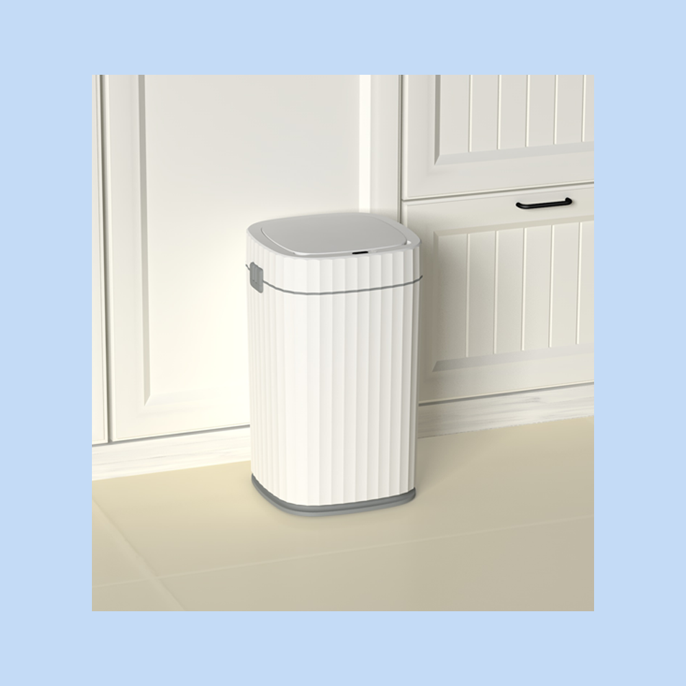 Cestino Pattumiera Automatico con Sensore da 15 Lt Bianco Grigio JAH5912