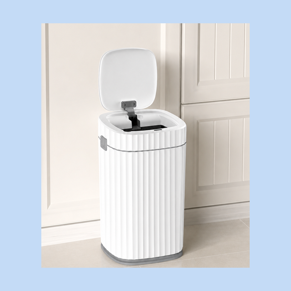 Cestino Pattumiera Automatico con Sensore da 15 Lt Bianco Grigio JAH5912