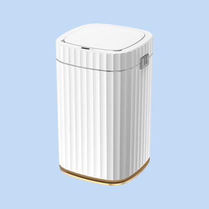 Cestino Pattumiera Automatico con Sensore da 15 Lt Bianco Dorato JAH5912