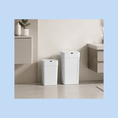 Set Cestini Pattumiera Automatici con Sensore 9Lt + 15Lt Bianco JAH6216+JAH6217