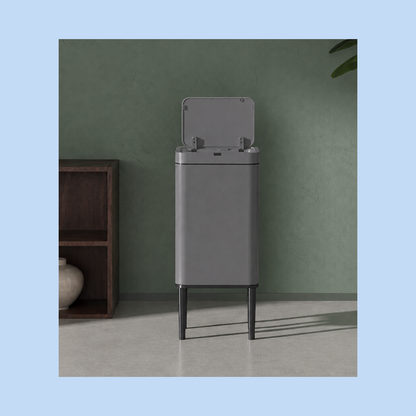 Cestino Pattumiera Automatica con Sensore 20 Litri in Acciaio Inox con Piedini Rialzati JAH6604L